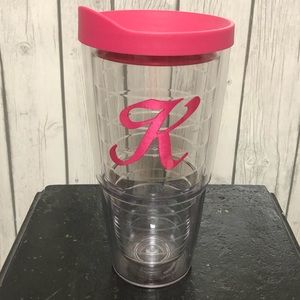24 Oz Tervis Pink Monogrammed “K” Like New
